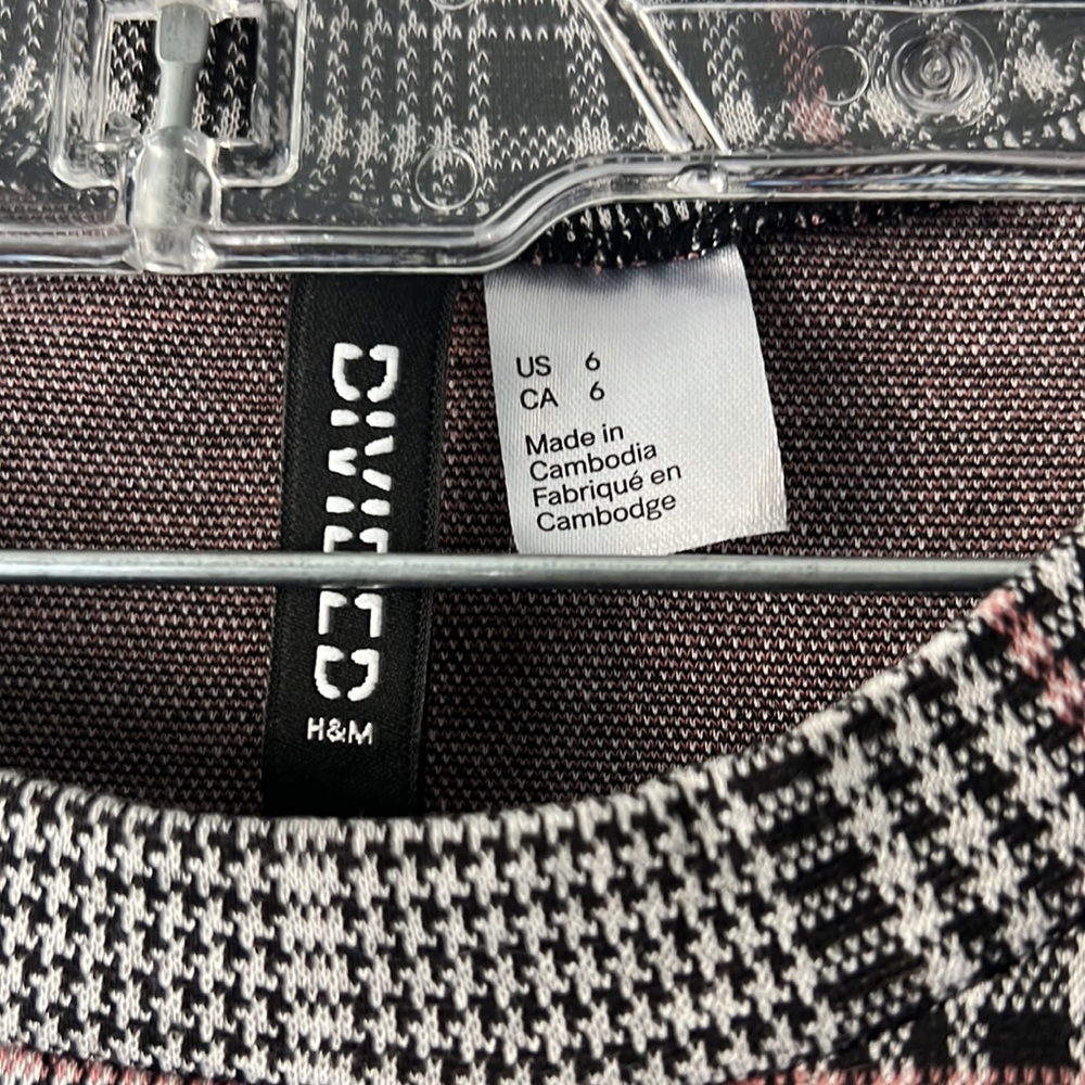 Divided H&M bodycon tartan plaid dress 6 - Picture 5 of 6